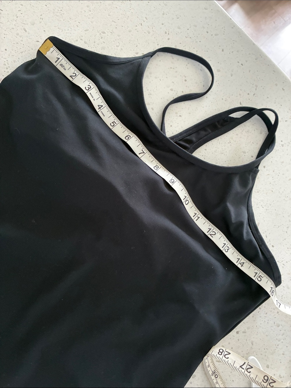 Fabletics Black Strappy Racerback Tank - Picture 3 of 4